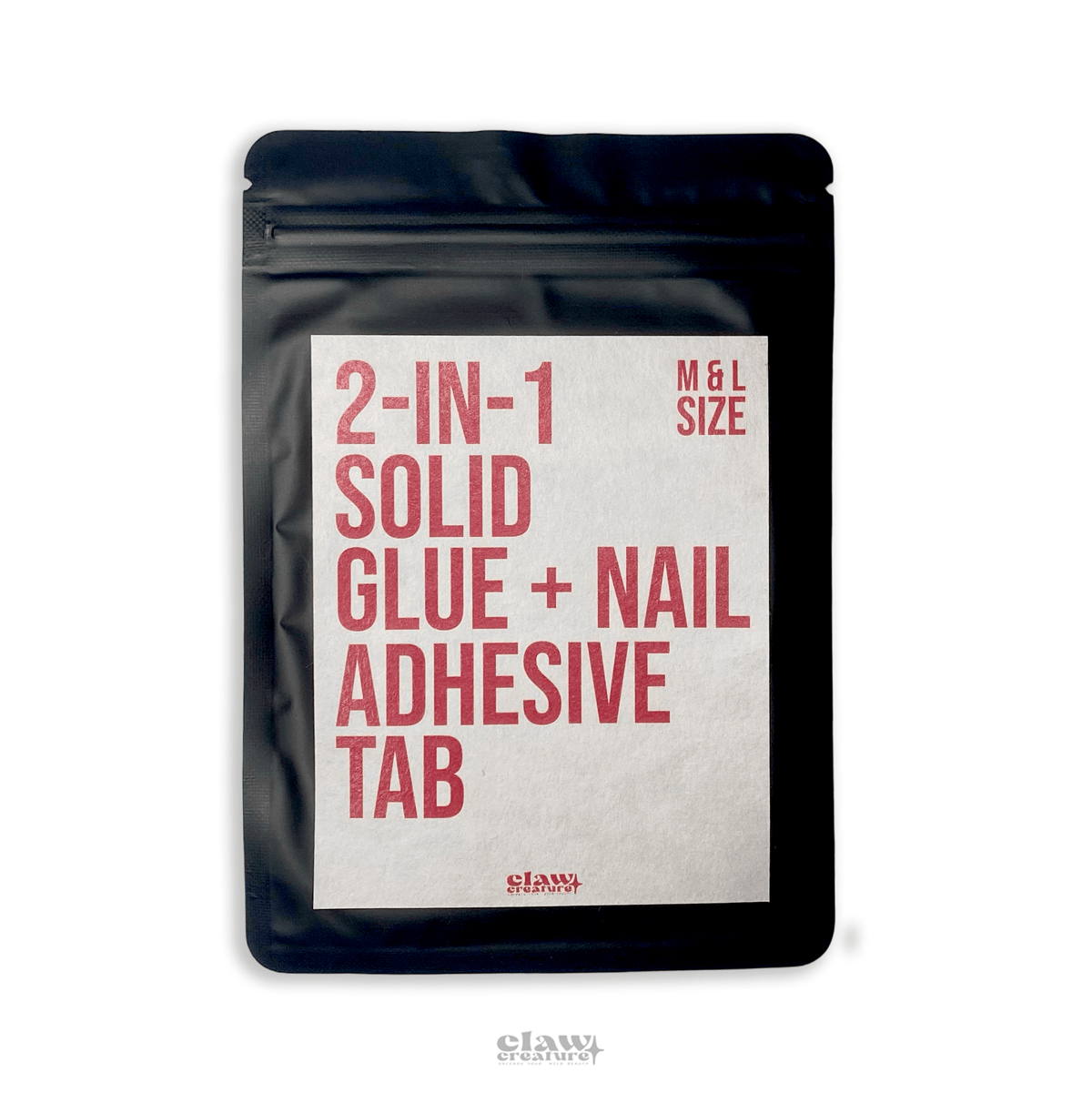 2 - in - 1 UV Nail Adhesive Tab - UV Adhesive Tab by Clawcreature - Handmade Press - on Nails
