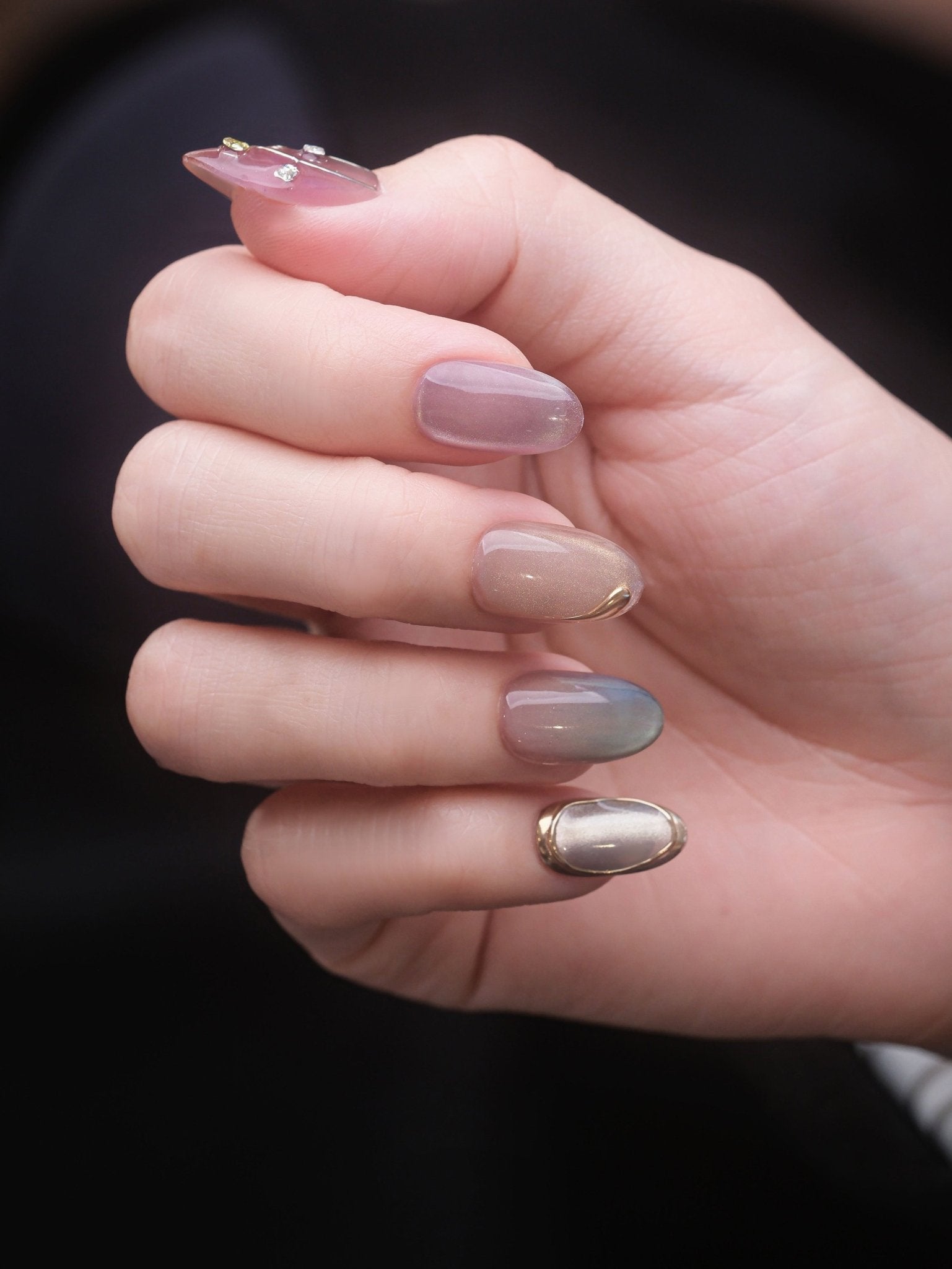 Aurora I - Handmade Press on Nails by Clawcreature - Handmade Press - on Nails