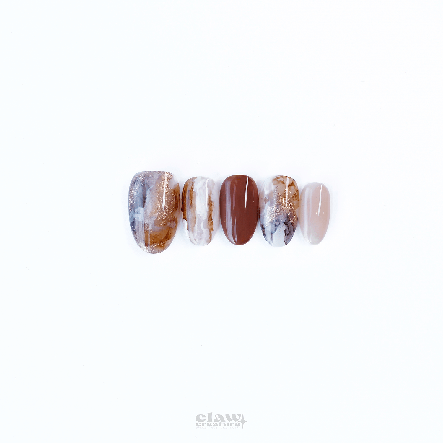 Autumn Dust - Handmade Press on Nails by Clawcreature - Handmade Press - on Nails