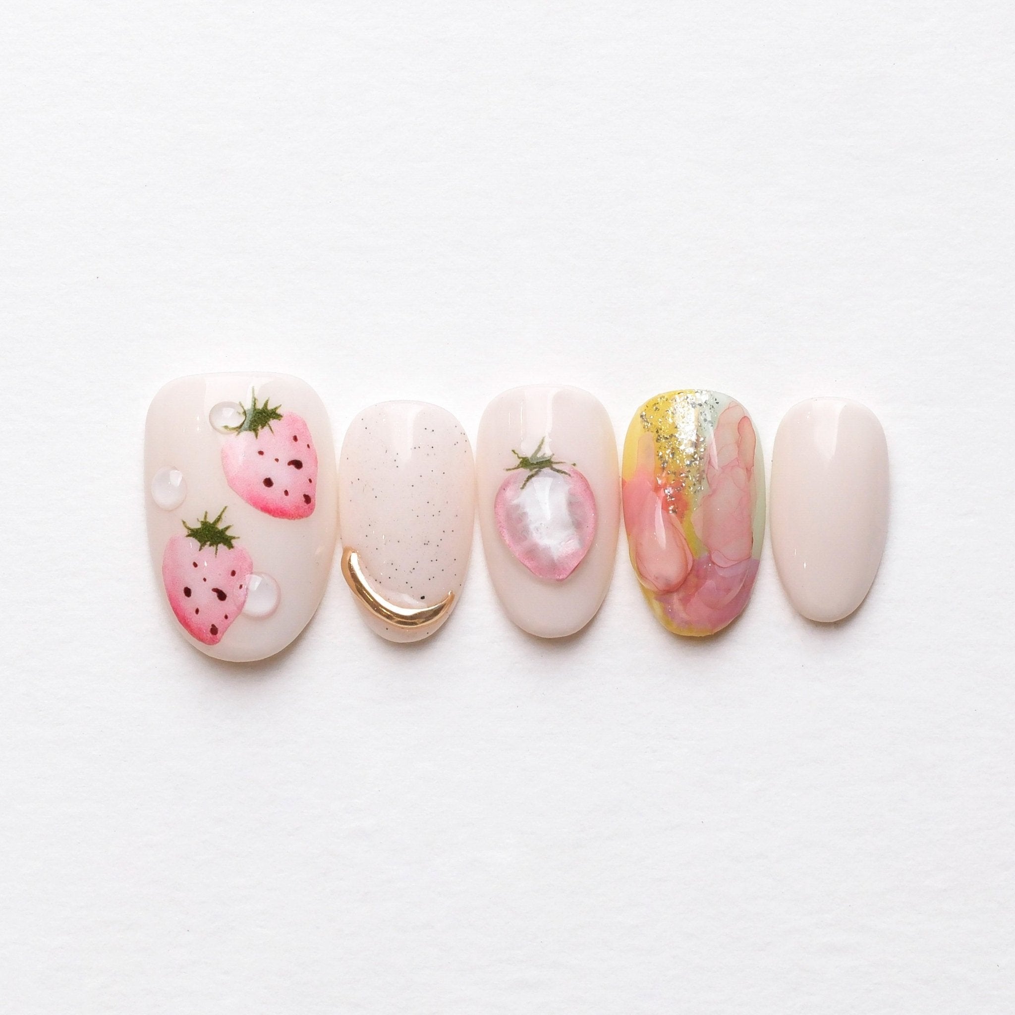 Berry Blush - Handmade Press on Nails by Clawcreature - Handmade Press - on Nails