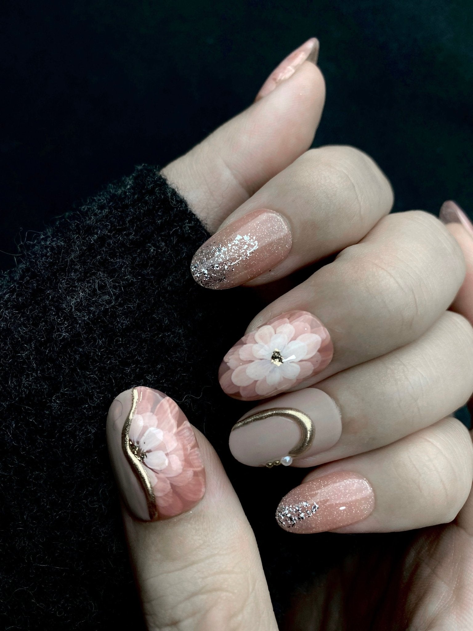 Blush Hour - Handmade Press on Nails by Clawcreature - Handmade Press - on Nails