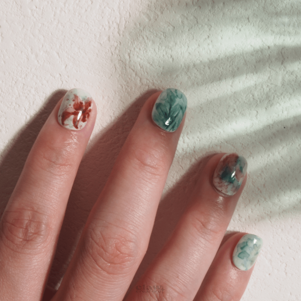 Botanical Dream - Handmade Press on Nails by Clawcreature - Handmade Press - on Nails