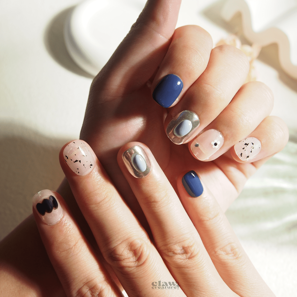 Cosmic Chic - Handmade Press on Nails by Clawcreature - Handmade Press - on Nails