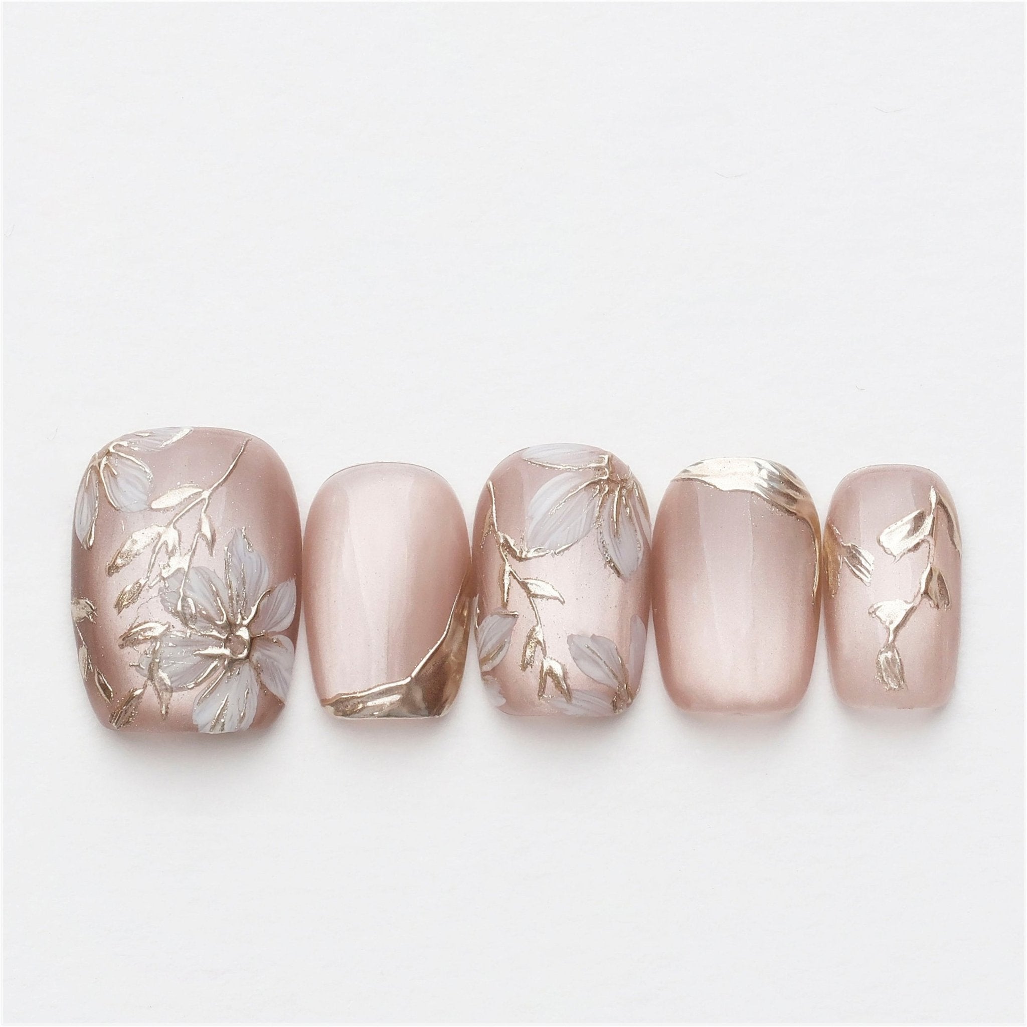 Crystal Bloom - Handmade Press on Nails by Clawcreature - Handmade Press - on Nails