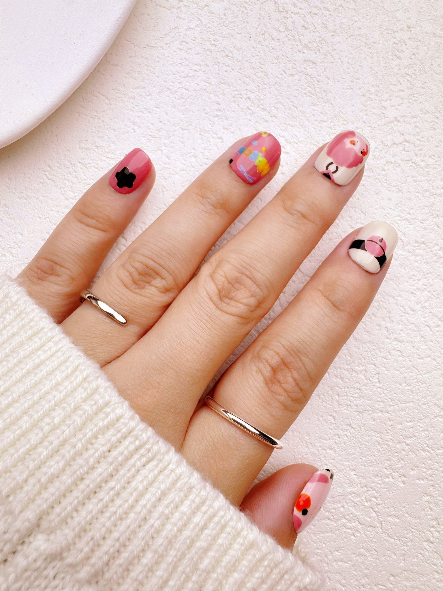 Dopamine Dust - Handmade Press on Nails by Clawcreature - Handmade Press - on Nails