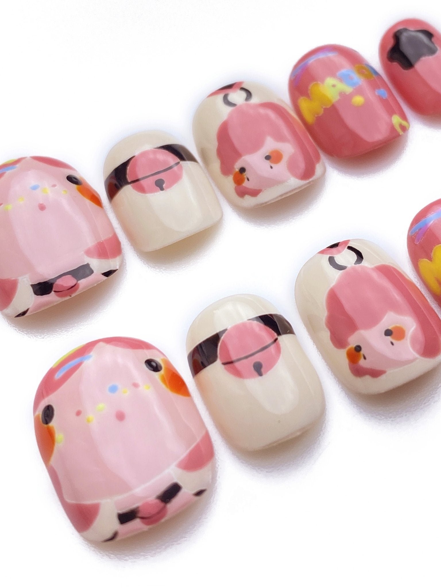 Dopamine Dust - Handmade Press on Nails by Clawcreature - Handmade Press - on Nails