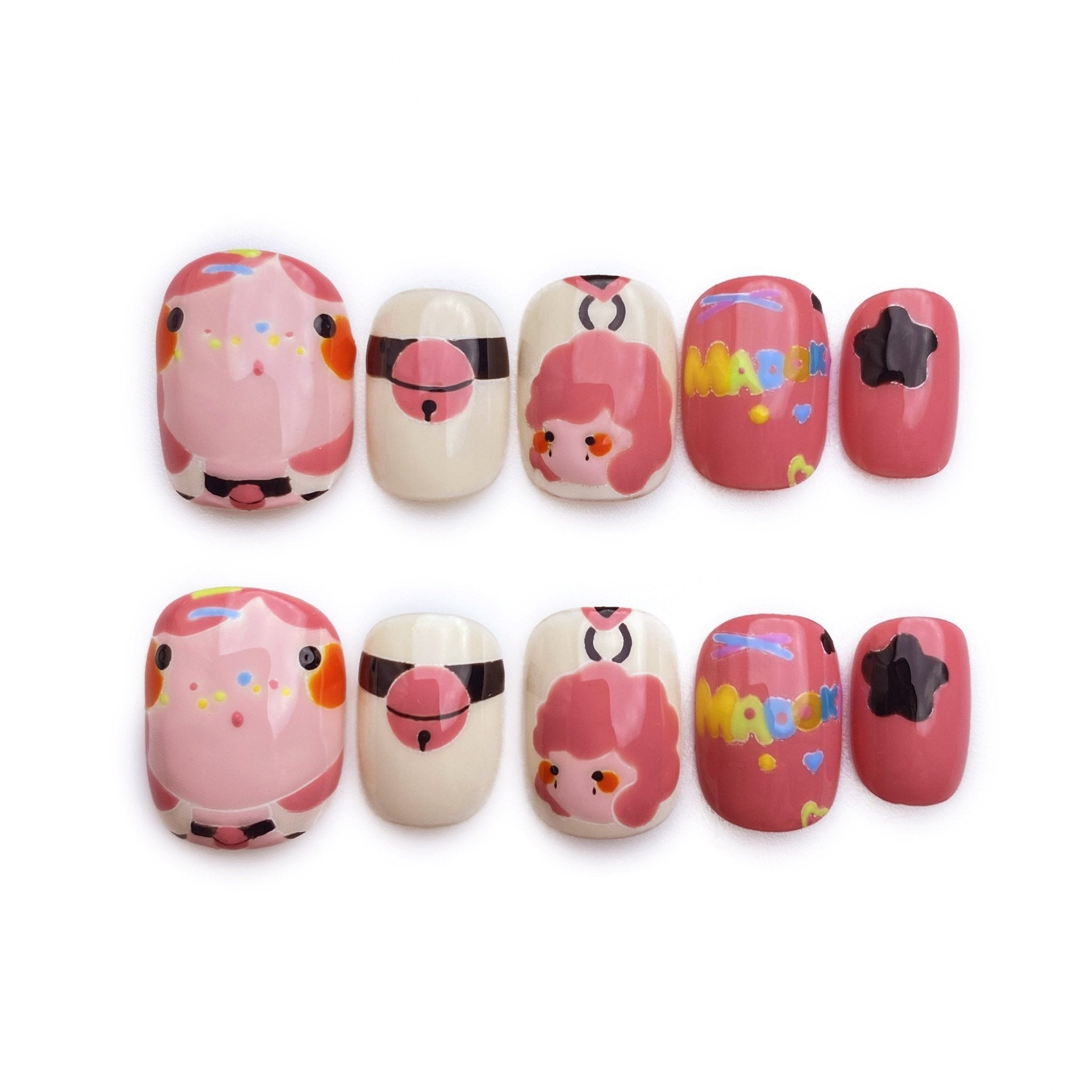 Dopamine Dust - Handmade Press on Nails by Clawcreature - Handmade Press - on Nails