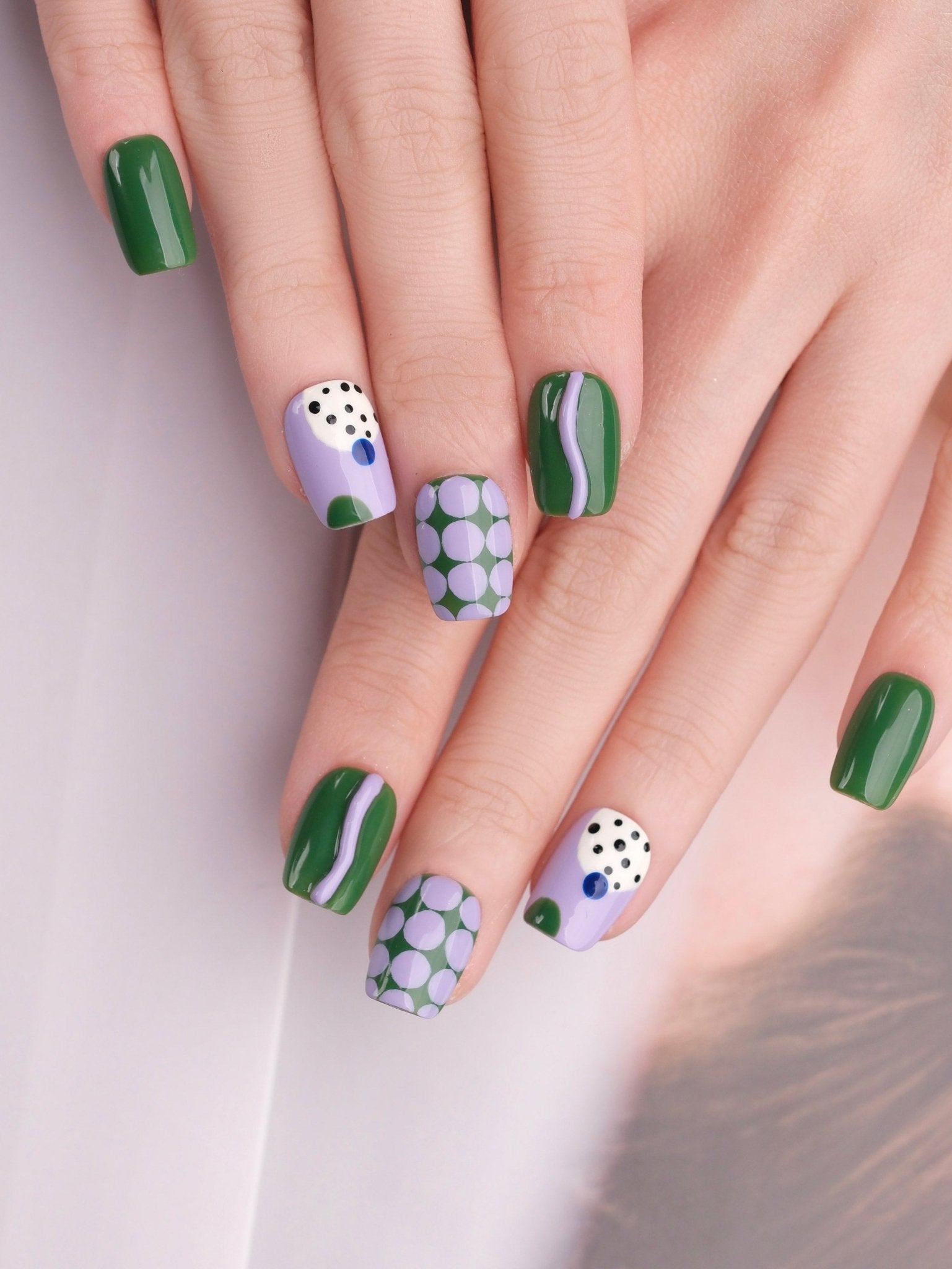 Fruity Funk - Handmade Press on Nails by Clawcreature - Handmade Press - on Nails