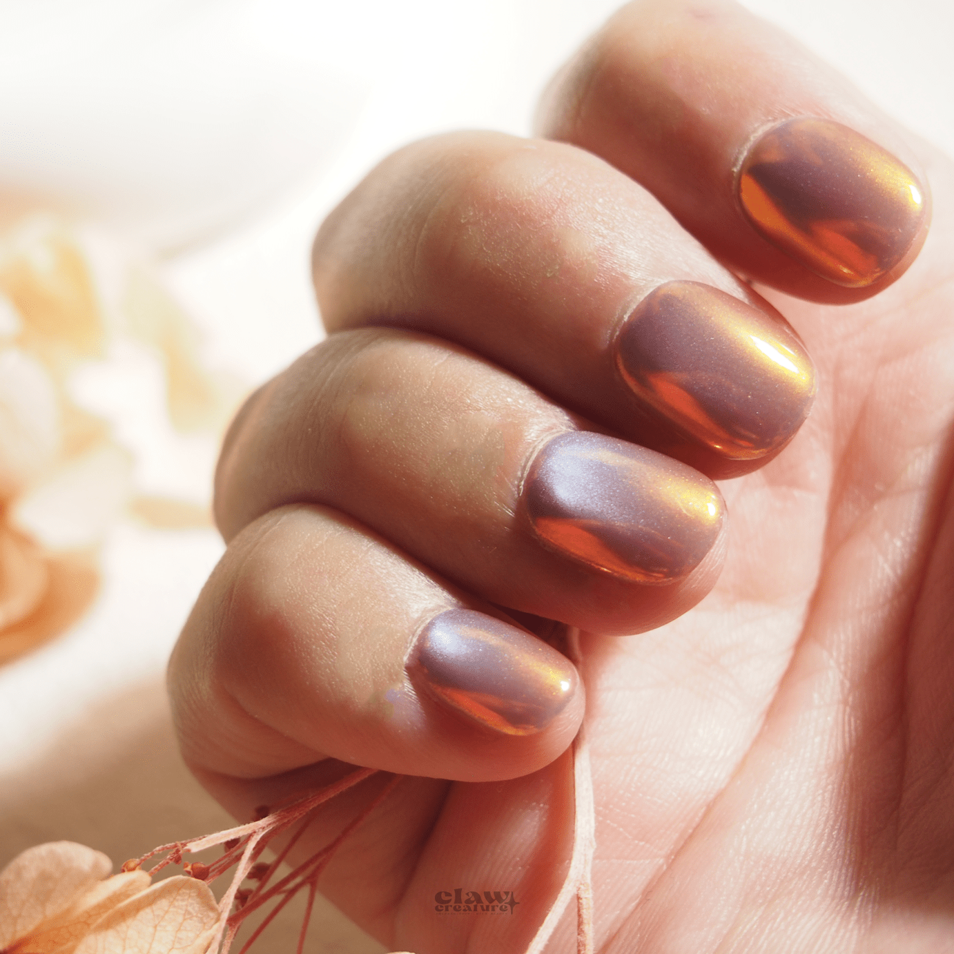 Iridescent Sunset - Handmade Press on Nails by Clawcreature - Handmade Press - on Nails