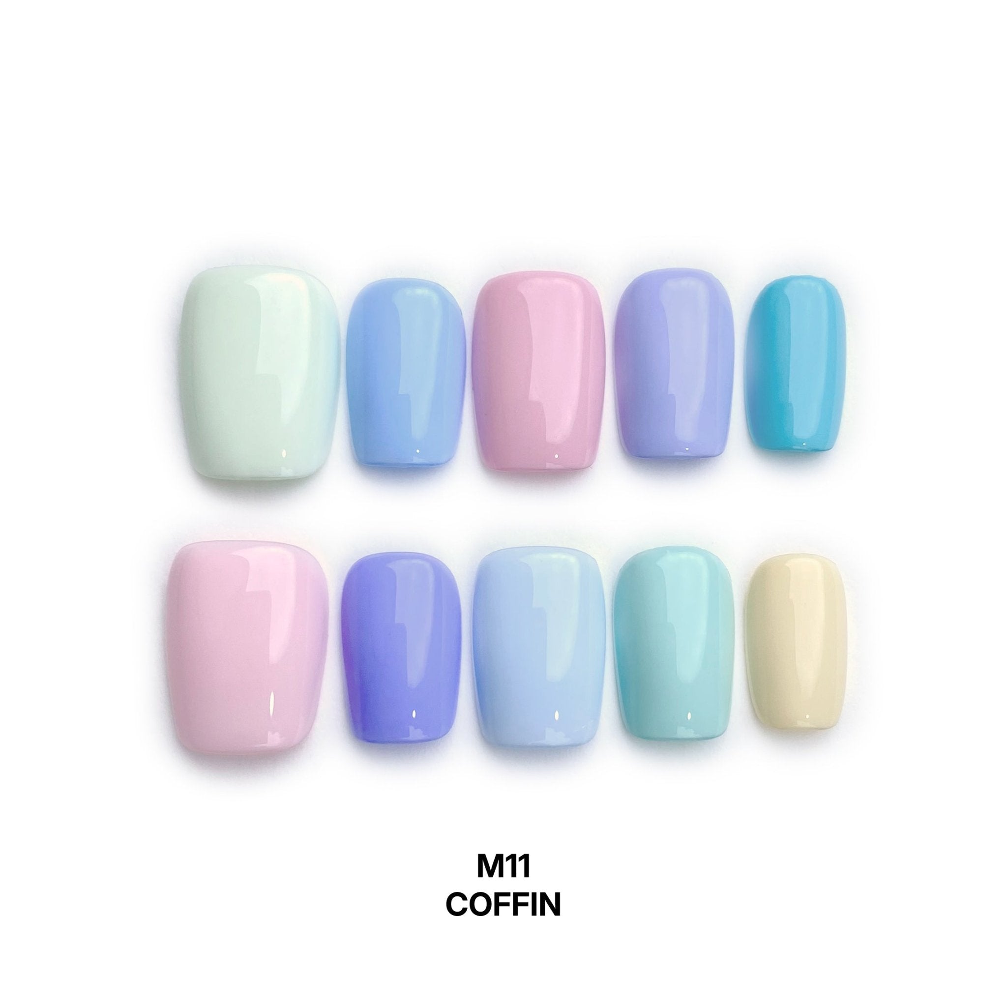 Macaron Collection - Handmade Press on Nails by Clawcreature - Handmade Press - on Nails