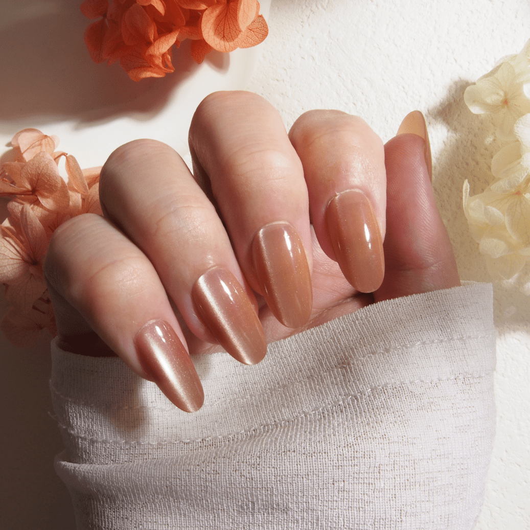 Peachy Dream - Handmade Press on Nails by Clawcreature - Handmade Press - on Nails