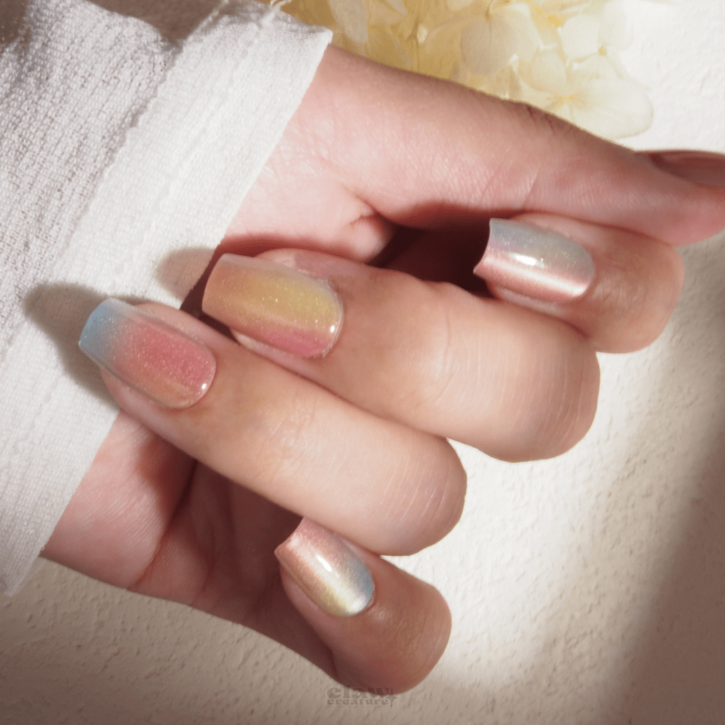 Rainbow Mist - Handmade Press on Nails by Clawcreature - Handmade Press - on Nails