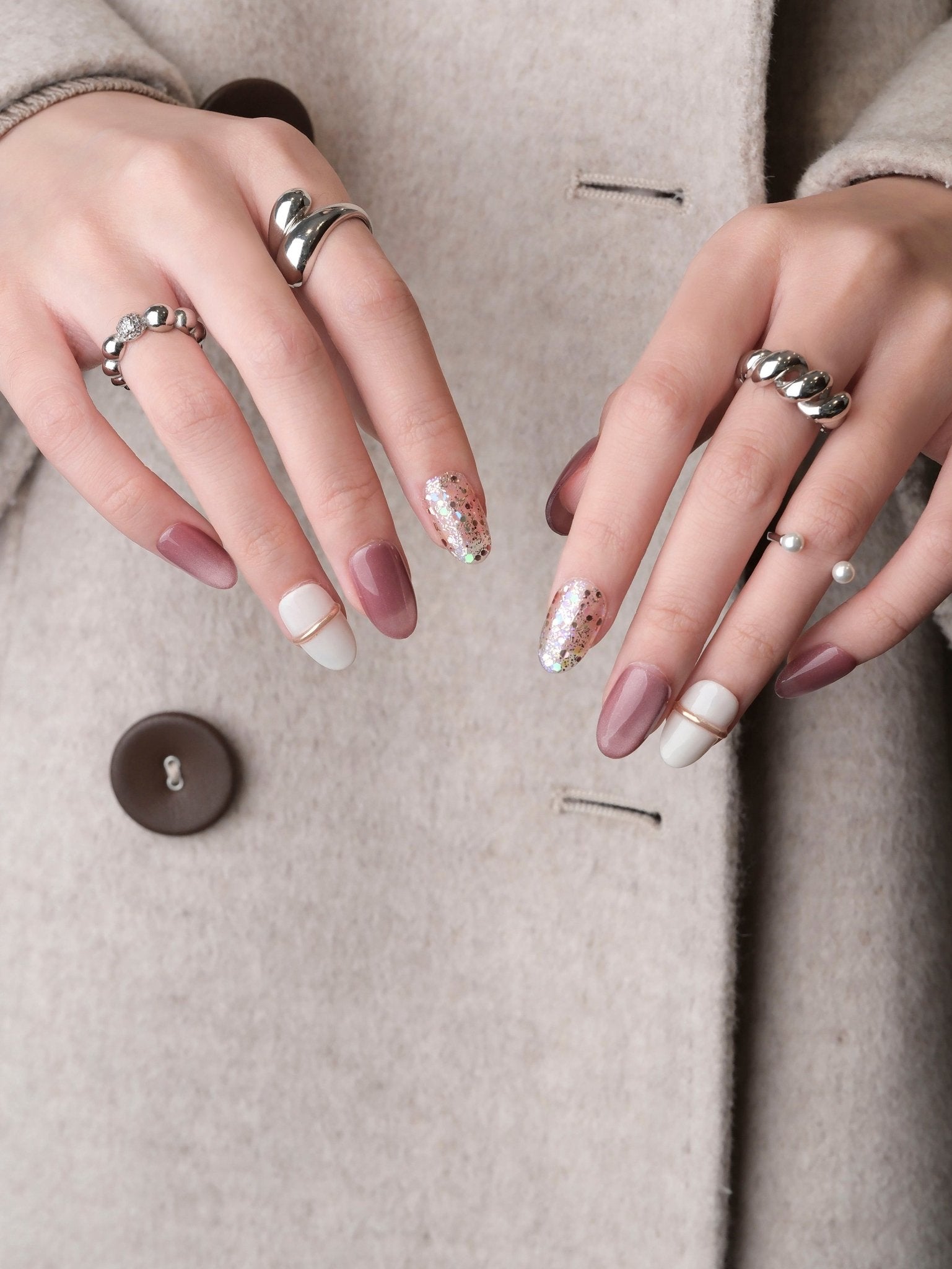 Raspberry - Handmade Press on Nails by Clawcreature - Handmade Press - on Nails