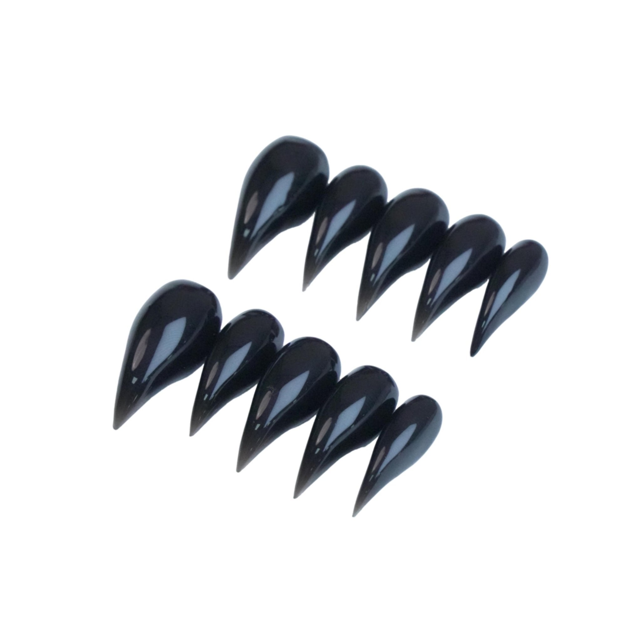 Raven Claw - Handmade Press on Nails by Clawcreature - Handmade Press - on Nails