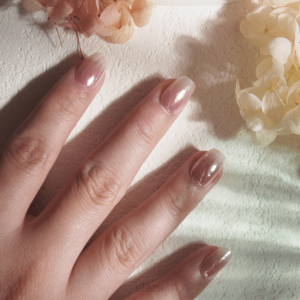 Rosy Ombre - Handmade Press on Nails by Clawcreature - Handmade Press - on Nails