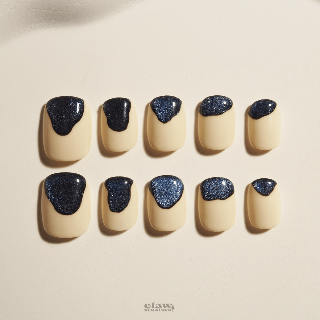 Stardust Chic - Handmade Press on Nails by Clawcreature - Handmade Press - on Nails