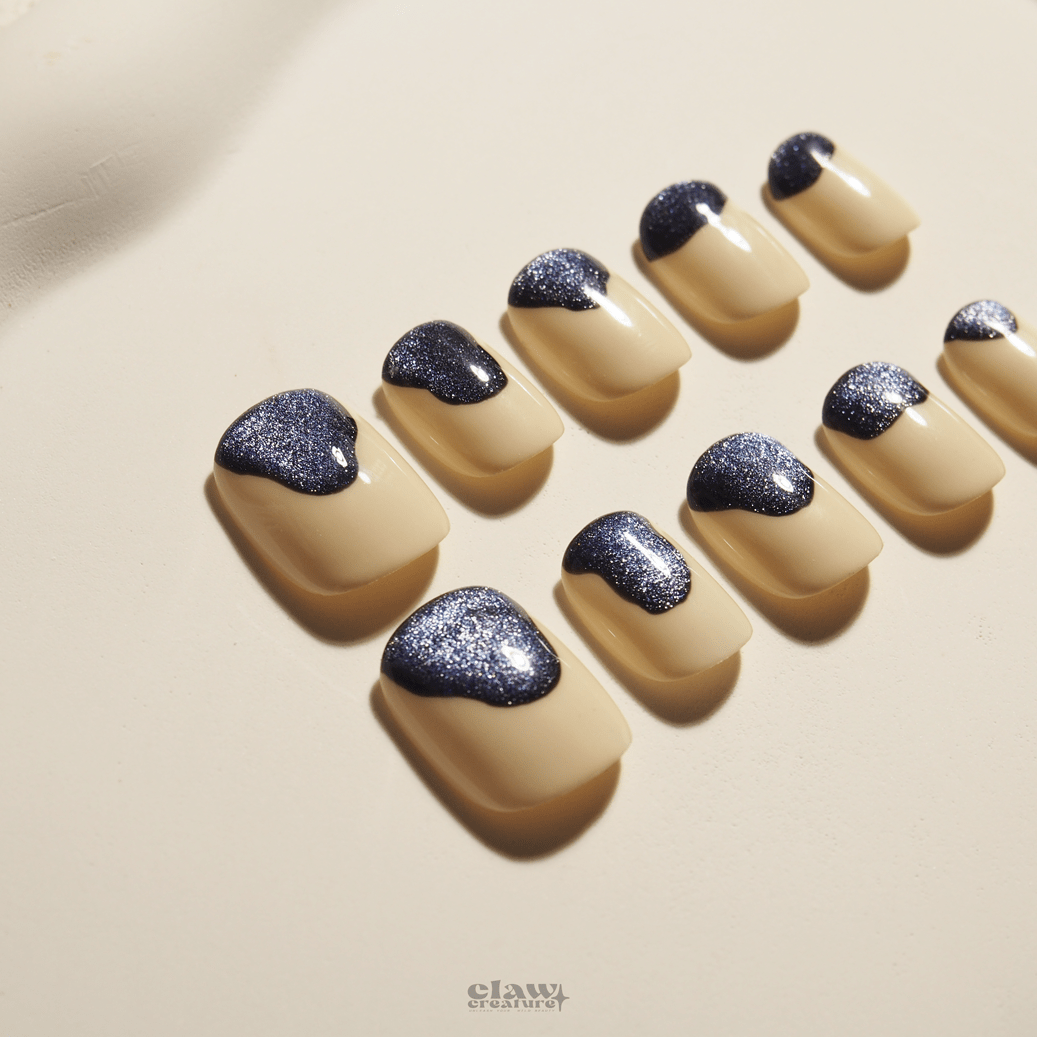 Stardust Chic - Handmade Press on Nails by Clawcreature - Handmade Press - on Nails
