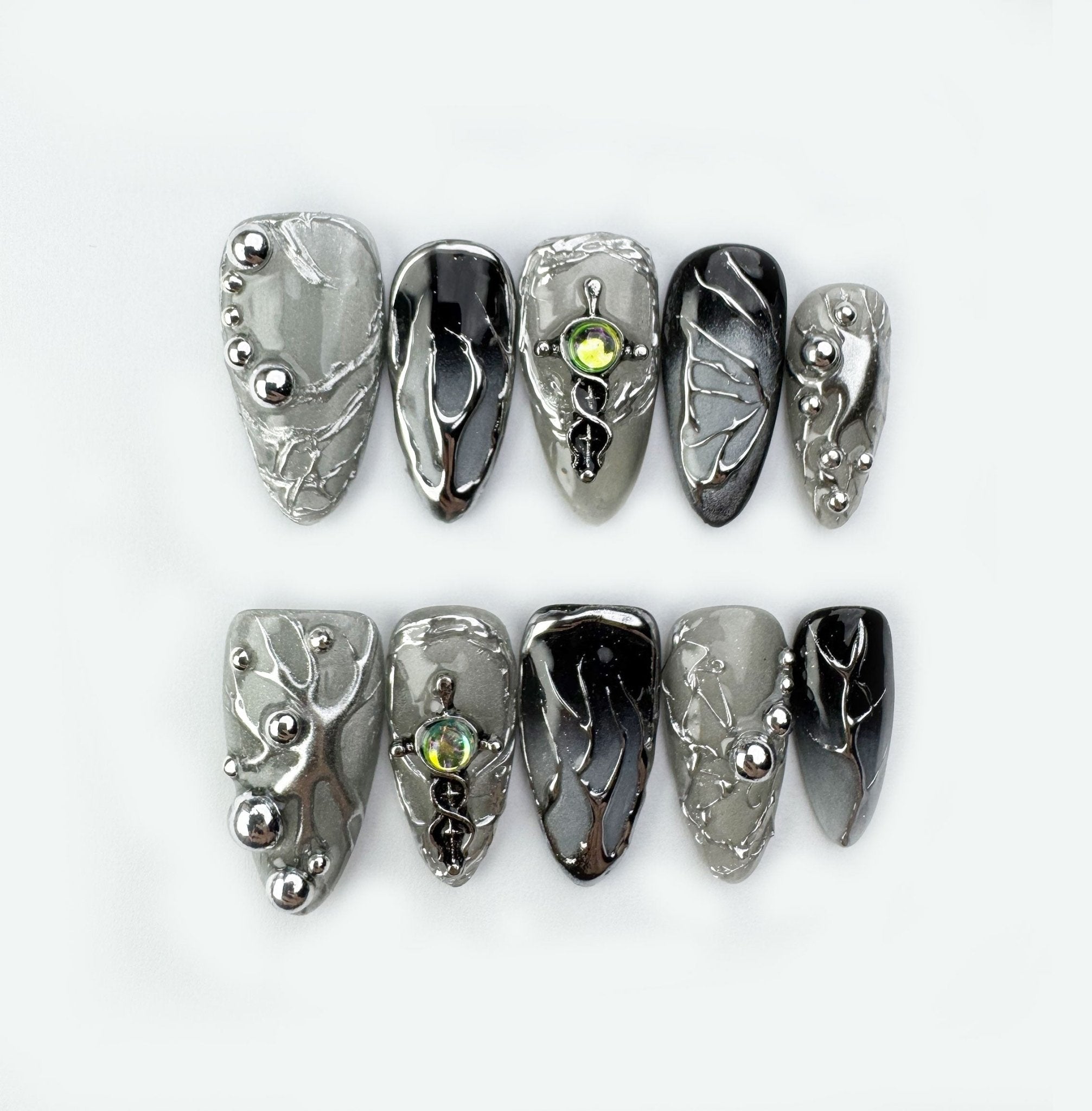 Tree of Life - Handmade Press on Nails by Clawcreature - Handmade Press - on Nails