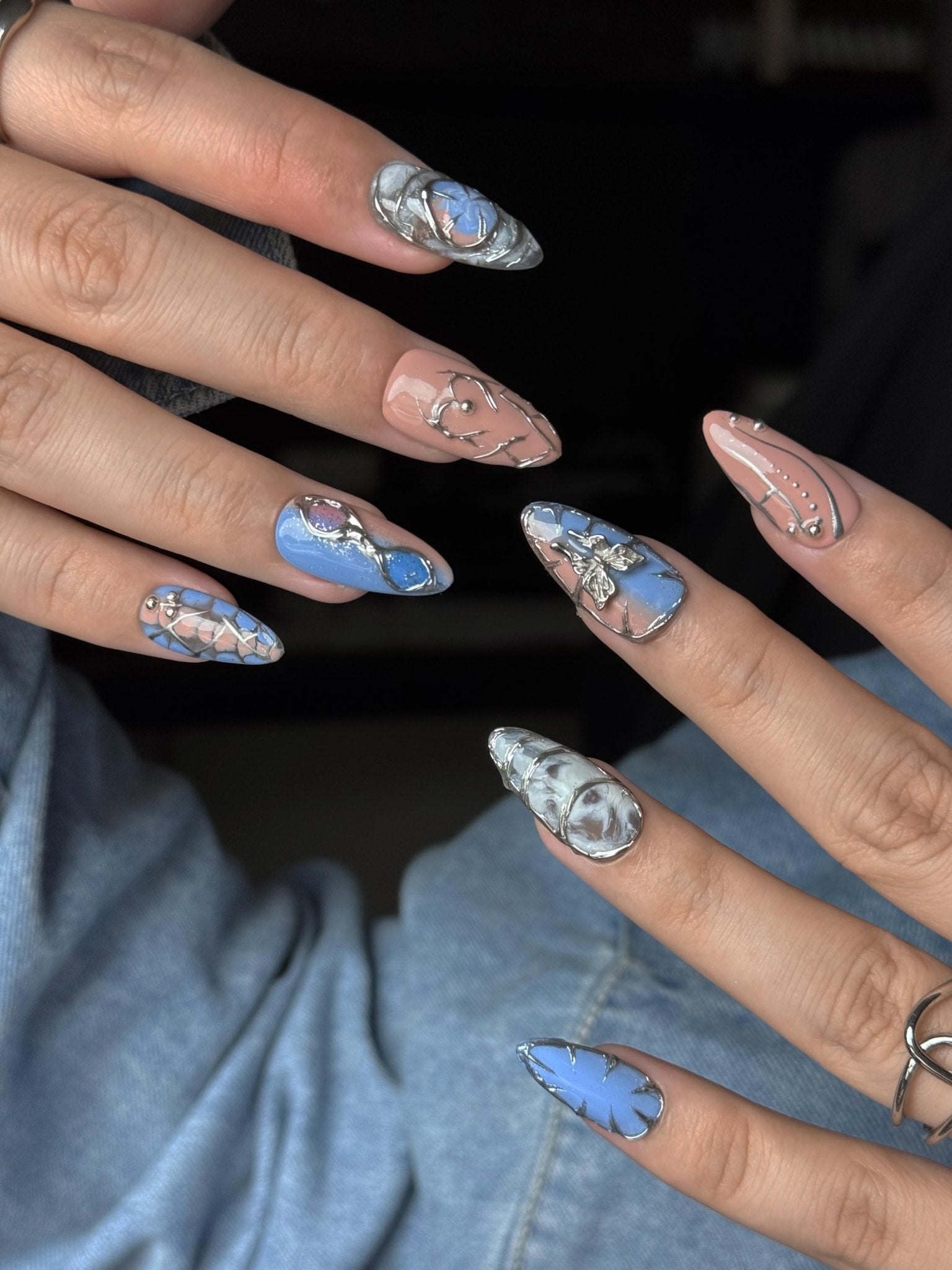 Twilight - Handmade Press on Nails by Clawcreature - Handmade Press - on Nails