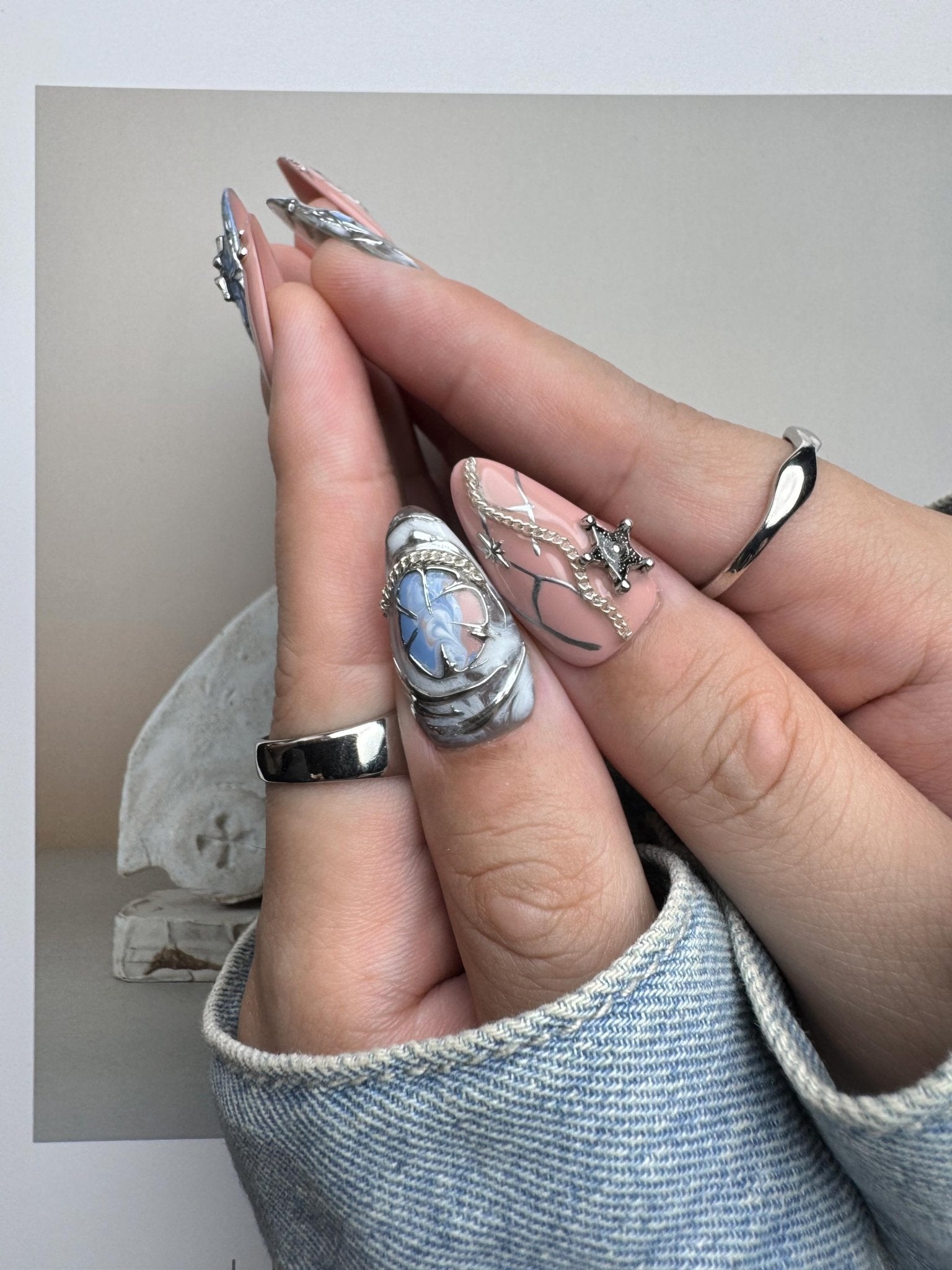 Twilight - Handmade Press on Nails by Clawcreature - Handmade Press - on Nails