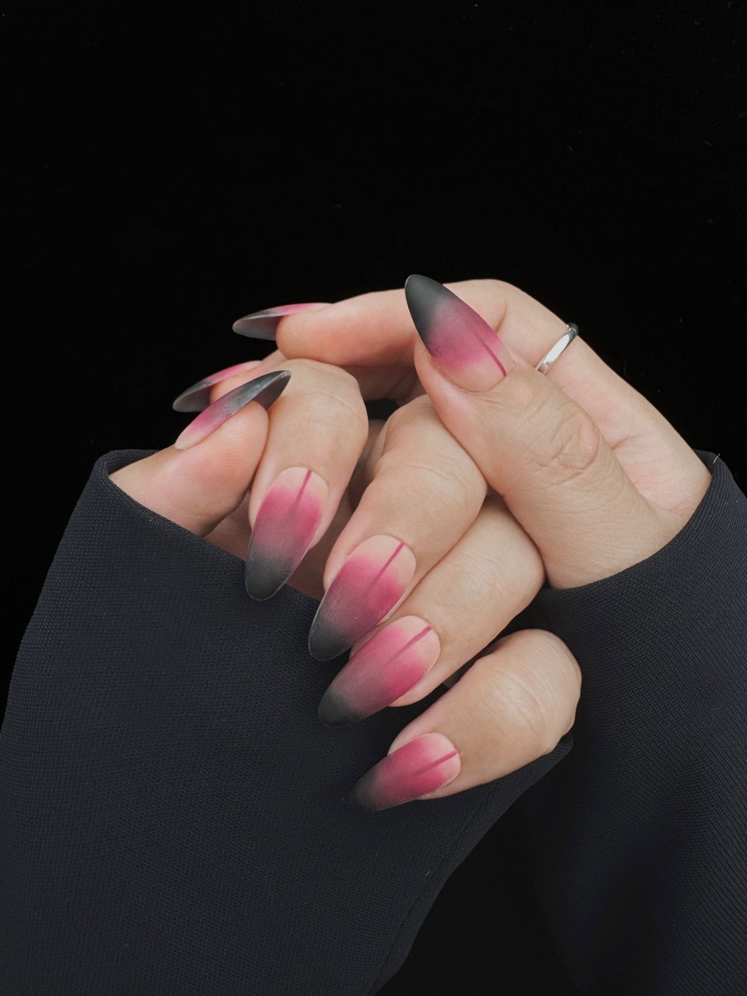 Vampire's Veil - Handmade Press on Nails by Clawcreature - Handmade Press - on Nails