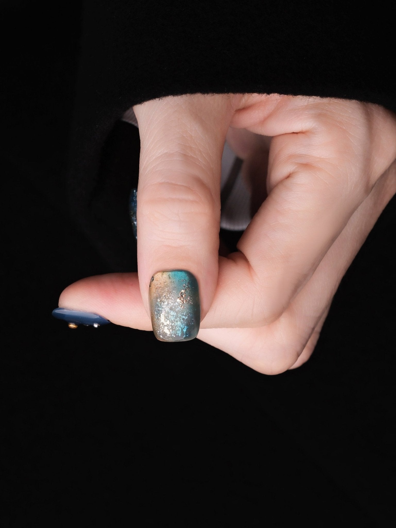 Wavesong - Handmade Press on Nails by Clawcreature - Handmade Press - on Nails