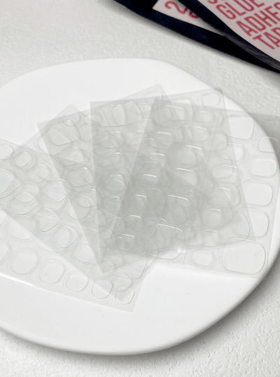 2 - in - 1 UV Nail Adhesive Tab - UV Adhesive Tab by Clawcreature - Handmade Press - on Nails