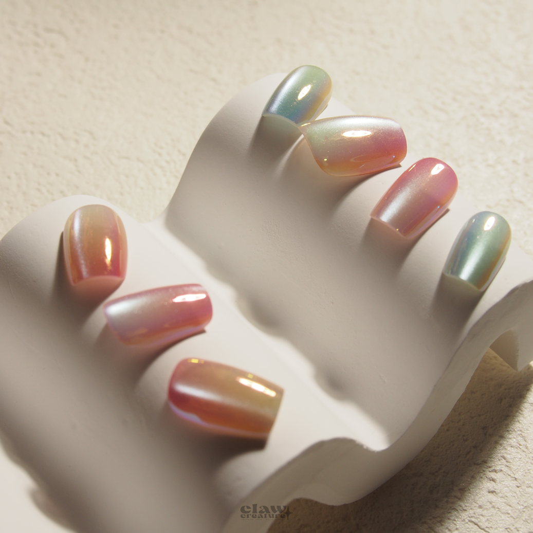 Pastel Prism Handmade Press-on Nails by Claw Creature