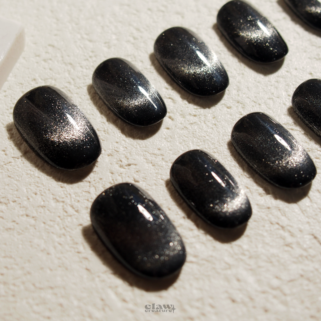 Cosmic Noir Handmade Press-on Nails by Claw Creature