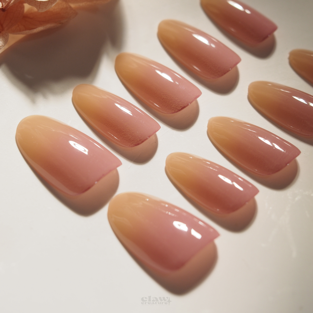 Blushing Nude Handmade Press-on Nails by Claw Creature