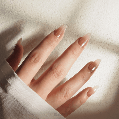 Almond Bliss - Handmade Press on Nails by Clawcreature - Handmade Press - on Nails