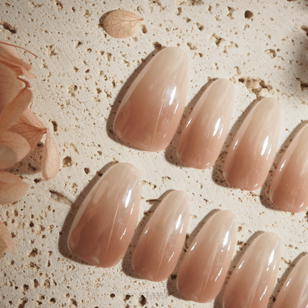 Almond Bliss - Handmade Press on Nails by Clawcreature - Handmade Press - on Nails