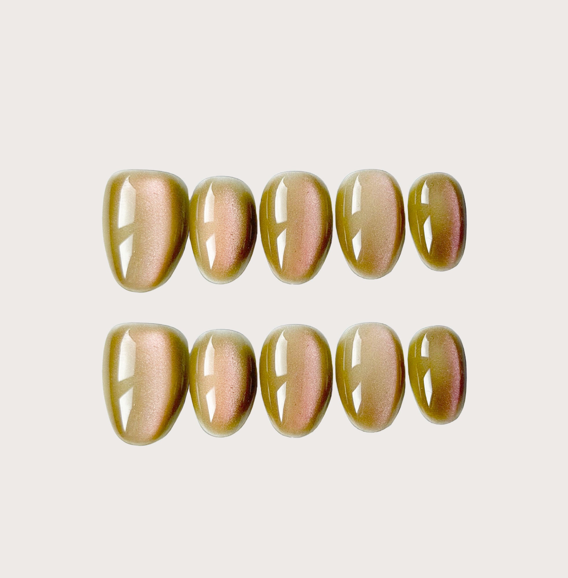 Amber Eclipse - Handmade Press on Nails by Clawcreature - Handmade Press - on Nails