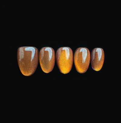Amber Eclipse - Handmade Press on Nails by Clawcreature - Handmade Press - on Nails
