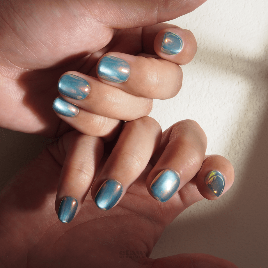Aqua Mirage - Handmade Press on Nails by Clawcreature - Handmade Press - on Nails