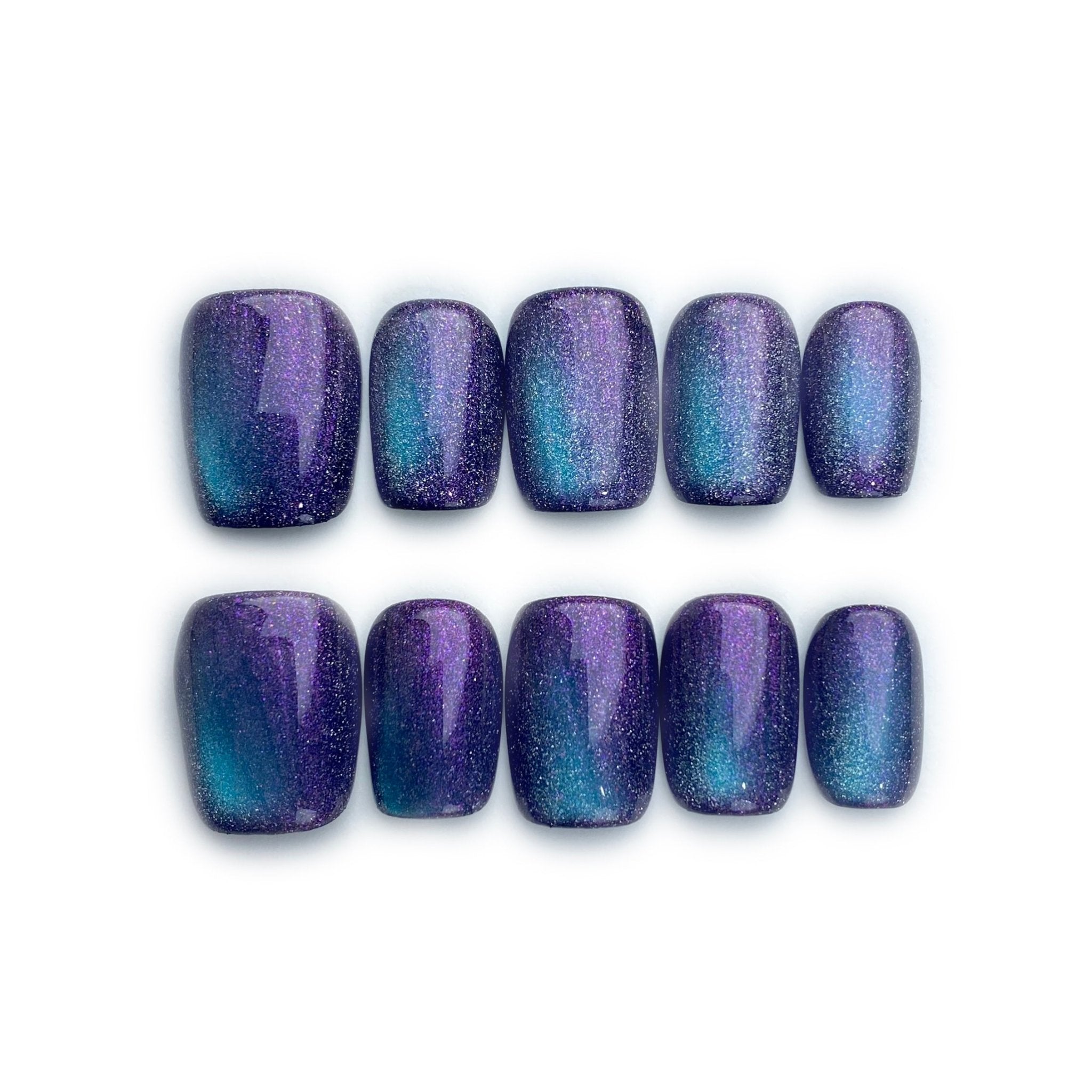 Aurora II - Handmade Press on Nails by Clawcreature - Handmade Press - on Nails