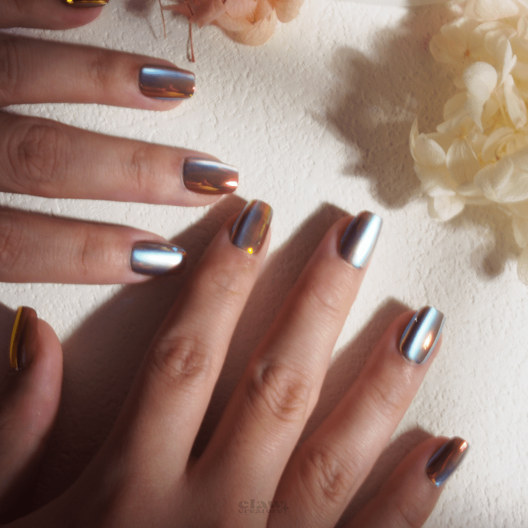 Aurora Phantasy - Handmade Press on Nails by Clawcreature - Handmade Press - on Nails