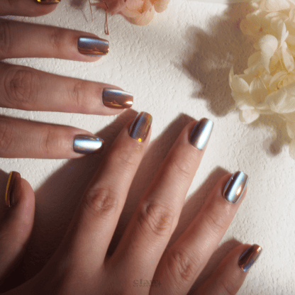 Aurora Phantasy - Handmade Press on Nails by Clawcreature - Handmade Press - on Nails