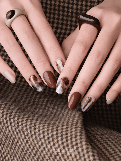 Autumn Dust - Handmade Press on Nails by Clawcreature - Handmade Press - on Nails