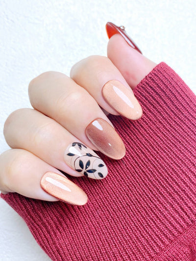 Autumn Whisper - Handmade Press on Nails by Clawcreature - Handmade Press - on Nails