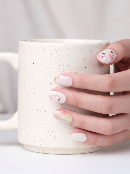 Berry Blush - Handmade Press on Nails by Clawcreature - Handmade Press - on Nails