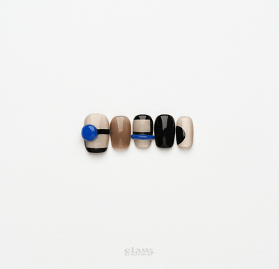 Blue Abyss - Handmade Press on Nails by Clawcreature - Handmade Press - on Nails