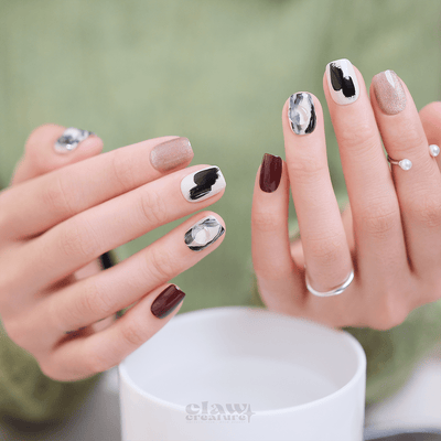 Blue Cascade - Handmade Press on Nails by Clawcreature - Handmade Press - on Nails