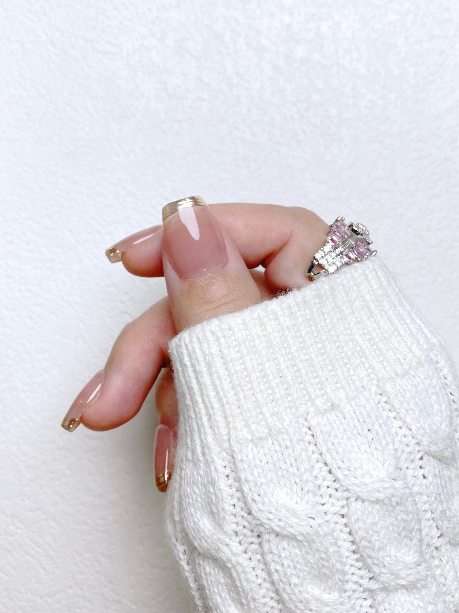 Blush Dipped - Handmade Press on Nails by Clawcreature - Handmade Press - on Nails