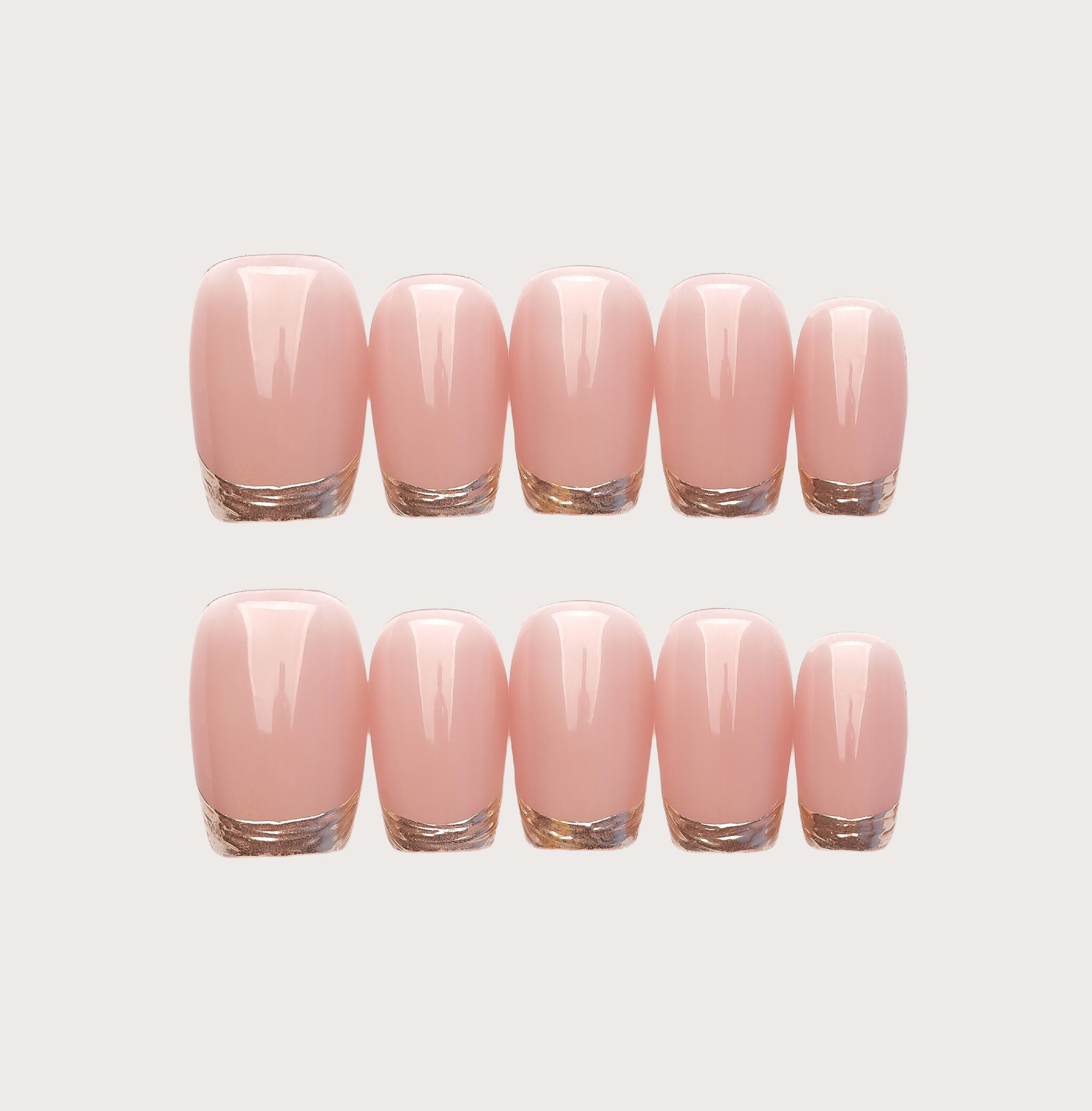 Blush Dipped - Handmade Press on Nails by Clawcreature - Handmade Press - on Nails