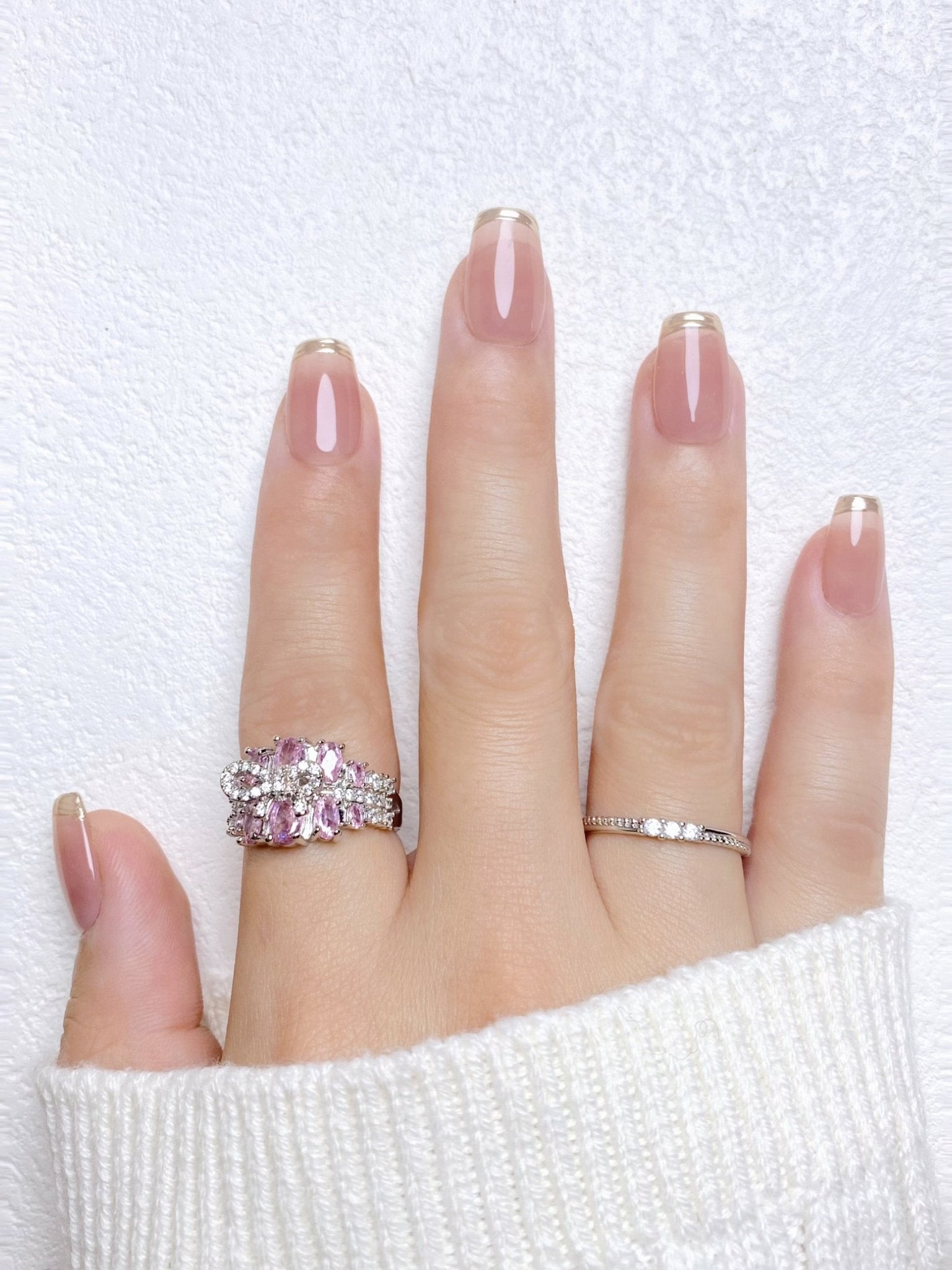 Blush Dipped - Handmade Press on Nails by Clawcreature - Handmade Press - on Nails