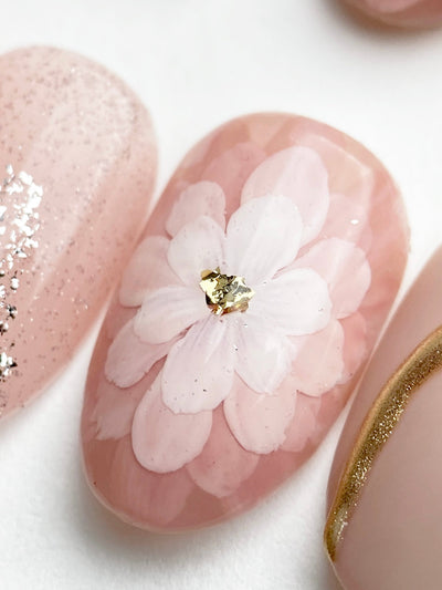 Blush Hour - Handmade Press on Nails by Clawcreature - Handmade Press - on Nails