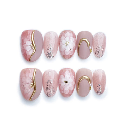 Blush Hour - Handmade Press on Nails by Clawcreature - Handmade Press - on Nails