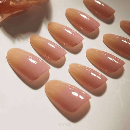Blushing Nude - Handmade Press on Nails by Clawcreature - Handmade Press - on Nails