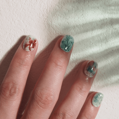 Botanical Dream - Handmade Press on Nails by Clawcreature - Handmade Press - on Nails